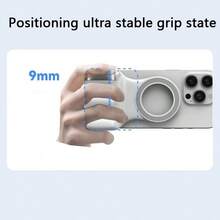 Magnetic Camera Grip Handle, Smartphone Zoom Tripod Mount, Shooting Assist, Remote Control Grip Suitable For Smartphones - White - View 5