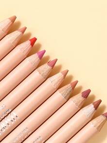 Chì kẻ môi lì USHAS, 14 màu sắc, định hình dáng môi hoàn hảo, dễ dàng kẻ viền môi chính xác, là người bạn đồng hành lý tưởng với son môi, dụng cụ trang điểm không thể thiếu cho người mới bắt đầu, được các chuyên gia làm đẹp khuyên dùng, không lem suốt 24 giờ. - #11 - Xem 6