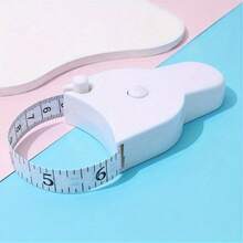 1pc Automatic Retractable Tape Measure, High Precision Ruler, Mini Measuring Tool For Bust, Waist, Hip, White - Multicolor - View 6