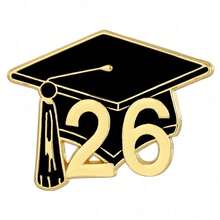 2026 New Graduation Season Scholar Hat Metal -Friendly Brooch Souvenir Student Gift Accessories Ornaments Badge Pin - C3450-1 - 查看 9