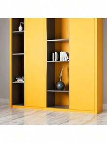 5 Colors Solid Color Self-Adhesive Wallpaper, Waterproof Oil-Proof Removable Vinyl Contact Paper For Living Room Bedroom Wall Decor & Furniture Renovation - Yellow - View 8