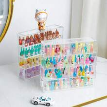 迷你展示柜，配有透明亚克力层板：非常适合展示瓶瓶罐罐和小摆件 - 彩色 - 查看 10