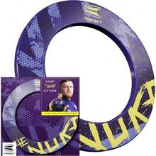 Luke Littler Dartboard Surround | The Nuke Dart Board Protector Ring, Compatible With All Steel Tip Dartboards, Purple & Yellow Dart Surrounds, Easy Install Wall Protection Outer Rings - Default - View 1