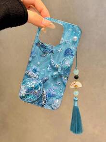 Turtle Painting High-End Fashion With Chinese Style Pendant, Compatible With Iphone 17/17 Pro/17 Pro Max, 16/16 Pro Max, 15/15 Pro Max, P13, P14, P11, P12, XS, XR, 7/8, P, S2, A14, A15, S23, A50, A12, A32, A52, A72, A51, A21S, A13, A14, S22 Ultra, S23, A33, A53, S20 FE Phone Cases And Protective Covers