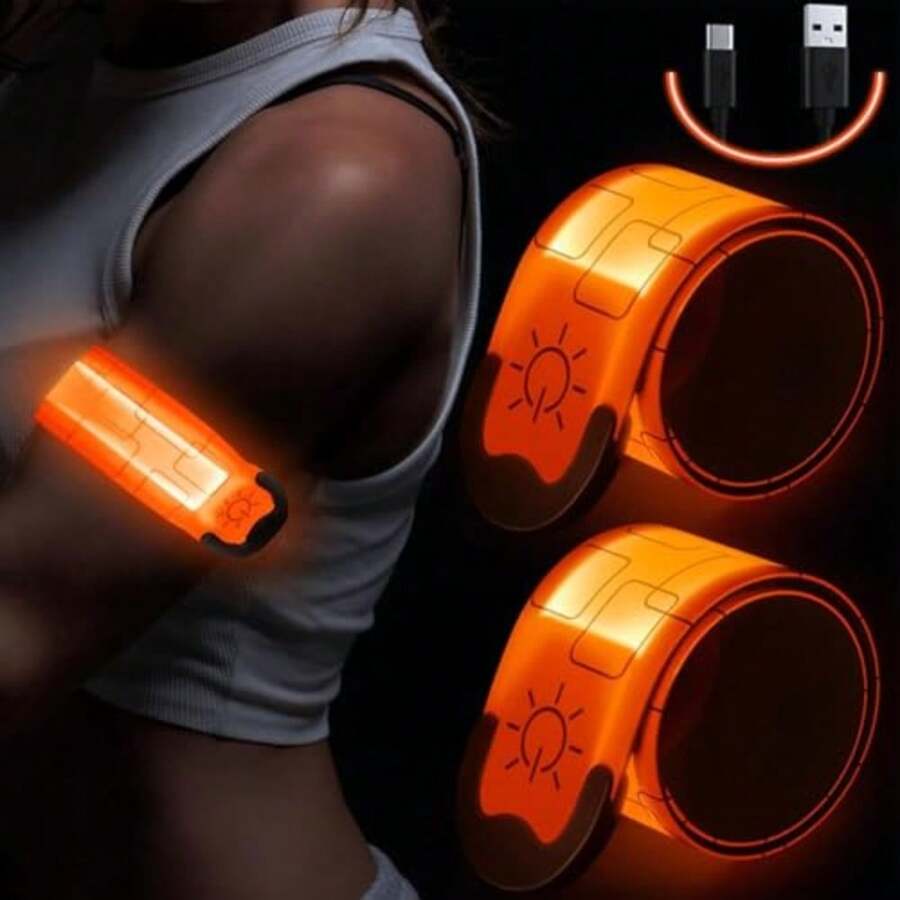 CYPN2 Pack Pulsera Deportiva LED3 Modos de Iluminación Brazalete Reflectante Pulseras Iluminadas de Alta Visibilidad para Corredores Ciclistas Excursionistas Dueños de Mascotas.Fashion - 219615244 - Ver 1