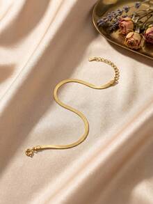 1pc Elegant Knotted Snake Bone 925 Sterling Silver Chain Bracelet, Jewelry Gift For Sisters And Friends - Style 4 - View 6