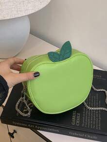 New Minimalist Fashion Versatile Fruit Chain Crossbody Bag For Women - Green - View 4