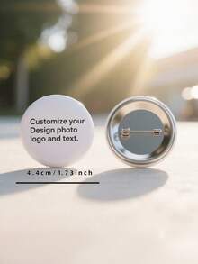 1/5/10/20/30枚定制徽章套装 - 适用于婚礼、情人节、促销活动 - 可个性化定制照片、文字和标志 - 男女通用，是企业和非营利组织的理想之选 - 耐用背面别针徽章 - 彩色 - 查看 3