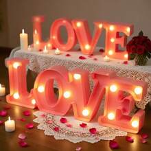 1pc 16cm Illuminated Letter Light, LED Alphabet Light, Glowing Letters, 26 Letters And 10 Numbers, Suitable For Various Occasions Like Parties, Proposals, Birthdays, Etc. - Warm white light - View 48