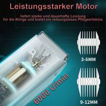 可充电宠物猫狗毛发修剪器，无线宠物美容剪 - 粉色 - 查看 3