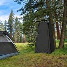 Camping-Privacy-Shelters Outdoor Tienda de campaña de privacidad desplegable portátil - Negro - - Ver 5