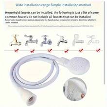 Multi-Function Faucet Shower Head, Pet Cat Dog Bathing Shower Sprayer, Convenient And Easy To Install Shower Head, Also Suitable For Plant Watering And Pet Bathing, Durable Plastic Head, Modern Shower Design