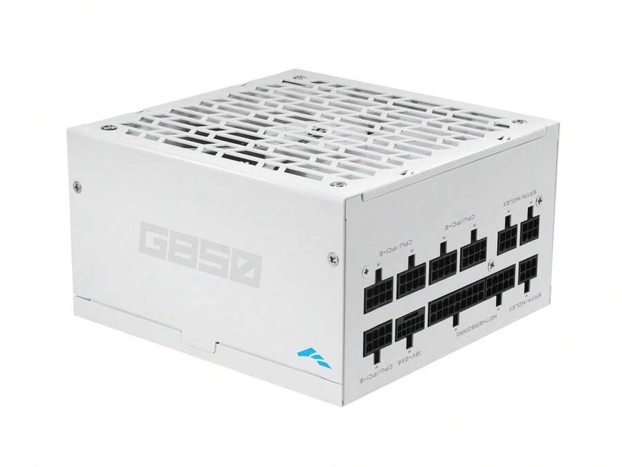SAMA G850W ATX 3.1 Power Supply, 80+ Gold Efficiency, PCIE 5.1 Ready, Full Modular, 850W Power Supply, Japanese Capacitors, FDB Fan, White Version - Xem 1