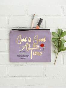 送给姐妹的礼物，送给嫂子/妹妹的生日礼物，送给女朋友/妹妹的毕业/圣诞礼物，“基督里的姐妹，一生的姐妹”——化妆包礼物，大容量女士旅行化妆包，DIY收纳袋，送给女孩的礼物，可折叠便携收纳袋，适合个人旅行化妆品收纳 - 彩色 - 查看 15