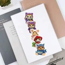 50 miếng dán hình động vật hoạt hình, trang trí cá nhân hóa sáng tạo cho máy tính xách tay, điện thoại, chống nước, phần thưởng tựu trường, quà tặng tiệc tùng. - Nhiều màu - Xem 4