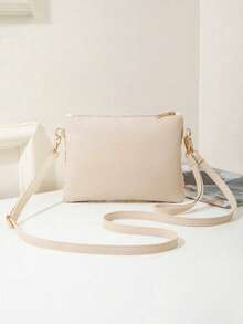 Random Pattern Mini Beach Bag Wristlet Coin Purse Shoulder Crossbody Bag For Women, Cute Shoulder Crossbody Square Bag, Random Pattern