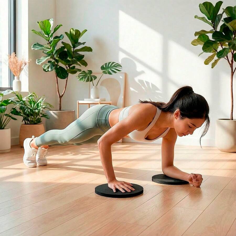 MUUK FITNESS Tapete de Yoga Foamy Antideslizante 150 x 59 cm | Esterilla Ligera de 8 mm con Correa de Transporte| Almohadilla para Rodillas y Codos | Material EVA Resistente, Ligero y Cómodo | Ideal para Ejercicio en Casa, Gimnasio, Parque, Viajes, Meditación y Estiramientos - Almohadilla Negra 2 Piezas - Ver 1