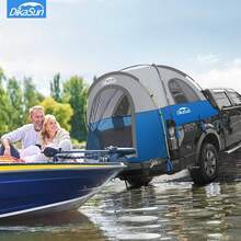 Truck Bed Tent,Waterproof PU3000mm Truck Tent, Tear-Resistant Potable Pickup Tent For 2 Person Camping And Outdoor With 3 Window 4 Storage Bag Compatible With F150 F250 F350 RAM Titan - Màu xanh lam - Xem 8