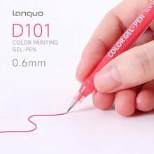 朗格252支/套细头丙烯颜料凝胶笔，234色，0.6毫米笔尖，防水丙烯马克笔，适合学生、专业艺术家，可在石头、木头、纸张、金属上进行DIY创作，返校文具礼品 - 彩色 - 查看 8