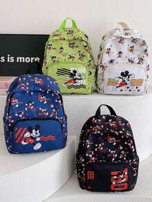 Disney Student Backpack, Kindergarten Backpack, Mickey Mouse Backpack, Mini Chest Bag, Travel Bag, Multi-Function Storage Bag, Fashion Coin Purse, Cartoon Handbag - Multicolor - View 2