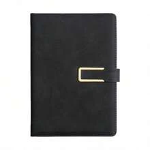 Personalized Laser Customized Retro A5 PU Leather Bound Notebook With Soft Cover And Bookmark, Learning Supplies For Business Meetings And College Students School Supplies - Multicolor - View 12