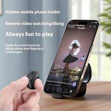 Vòng điều khiển từ xa không dây tương thích với các nền tảng video ngắn phổ biến trên mạng xã hội, hỗ trợ quay phim rảnh tay, có thể dùng làm bộ điều khiển màn trập máy ảnh, gậy selfie, điều khiển từ xa dạng trượt. Pin tích hợp 40mAh, lý tưởng cho kỳ nghỉ hè, du lịch, v.v. - Nhiều màu - Xem 5