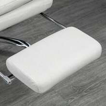 Office Chair With Massage Function, 135° Reclining Backrest, Height Adjustable, Maximum Load 120 Kg, Faux Leather, 65 X 72 X 109-117 Cm, Cream White - Light Grey - View 8