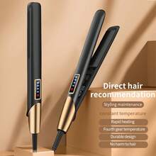 OBOVAY 专业陶瓷直发器，插电加热，快速温度调节，家用及沙龙适用，护发礼品，情人节礼物 - 彩色 - 查看 5