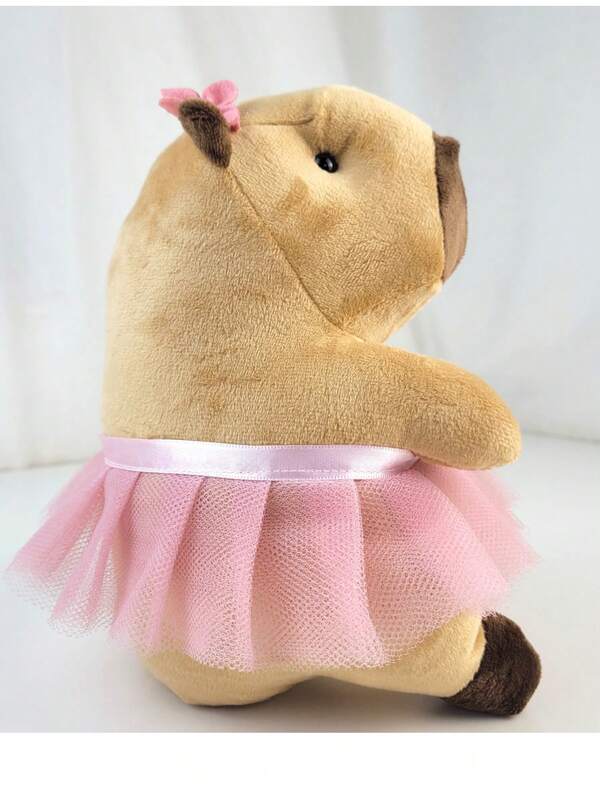Capivara de pelúcia com saia de tule sortidas