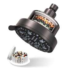 CYPNCabezal de Ducha Filtrada VMASSTONE para Agua Dura - Filtro de 20 Etapas 7 Modos de Rociado Lluvia Suave 2 Modos de Pausa para Ahorrar Agua - Protege Pelo y Piel (FM-002 Cromado)Fashion - 227339252 - Ver 1