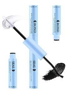 【72小时超强粘性】1/2/3支装低敏二合一睫毛胶水定型液 | 72小时超强粘性，不含乳胶，防水 | 适用于DIY簇状假睫毛、自制假睫毛化妆工具 | 混合黑色睫毛延长胶 - 藏蓝色 - 查看 15