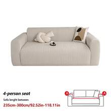 1PC Stretchable Polar Fleece Wheat Pattern Jacquard Sofa Cover, All-Season Lazy Fully Enclosed Sofa Protector With Dust, Pet, And Stain Resistance For Living Room, Modern Minimalist Style. - Multicolor - View 33