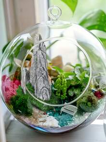 14件套禅意花园景观装饰套装，灰色树脂岩石造型，适用于盆景景观装饰、仙境花园配件、植物园和玻璃生态瓶，人造岩石，夏季盆栽植物装饰。本产品仅供园艺装饰用途，不建议14岁以下儿童使用。 - 彩色 - 查看 5