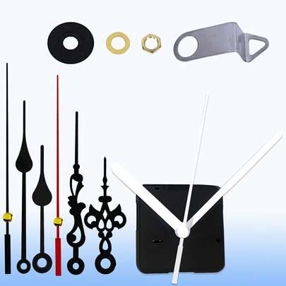 1pc Quiet Quartz Movement, 3 Hands, For Wall Clock & Desk Clock Repair, Replacement & DIY Home Decor, Suitable As Office & Home Decoration DIY Craft Gift, 2 Shaft Lengths: 13mm, 23mm