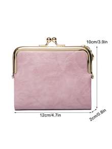 MIYIN Kiss Lock Credit Card Small Bi-Fold Zipper Women Wallet Portable Cash White-Collar Workers For Female College Work Business Commute Office For Anniversary For Couple For Birthday Gift On Valentine Day Gift Gift For Women Wallet Purse Wallet Small Wallet - Pink - View 12