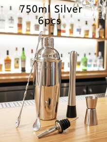 Juego de cocteleras Boston profesionales de 25 onzas, set de coctelera de acero inoxidable con peso para bartenders, coctelera de bar de acero, herramientas esenciales de bartender para mezclar bebidas - Multicolor - Ver 12