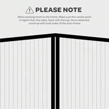 Hands-Free Mag.Netic Screen Door, Heavy Duty, Se- Sealing Screen Door Mesh Protector, Pet And Kidsssss-Friendly, Stay-Open Buckle, Keeps Bugs Out While Letting Nature In, Fits Door Size (32\ X 82\) - 32英寸x82英寸 - 查看 9