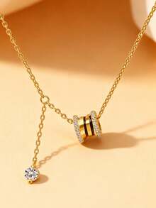 1pc Fashionable Delicate Waist Chain Necklace, Versatile Women's Necklace Suitable For New Year's Outfit, Holiday Gift - Necklace 0003 - View 1