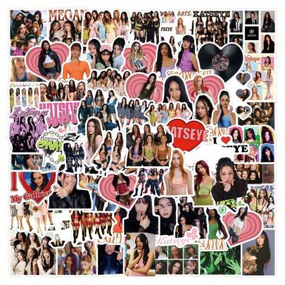 120 pièces Autocollants Katseye, Cadeaux Katseye, Marchandises Katseye, Affiches Katseye, Décoration Katseye, Vinyle Imperméable pour Ordinateur Portable, Téléphone, Voiture, Planche à roulettes, Bouteilles d'eau, Scrapbooking, Ordinateur, Journalisation, Cadeaux