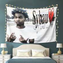 [JIT]Sybau Meme Guy Art Poster Creative Printed Tapestry, Party Home Office Decoration, A Ritualistic Gift For People With Taste - Nhiều màu - Xem 1