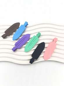 6 pièces Pince à frange en métal en forme de U, outils de coiffure, produits et accessoires capillaires, convient pour les salons, les instituts de beauté, la rentrée scolaire, les voyages, accessoires capillaires essentiels pour les femmes - Voir 6