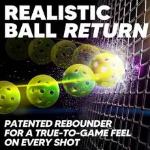 Pickleball Rebounder Training Aid Adjustable Angle Easy Setup And Storage - Perfect Your Forehands Backhands Dinks Volleys Accuracy Coordination Kitchen Control Designed For Pickleball - Black - View 3