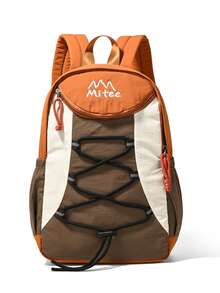 Unisex Fashion Backpack, Minimalist Hiking Bag With Multiple Pockets For Organized Storage, Stylish Drawstring Decor, Suitable For Outdoor, Commute, Travel - Multicolor - View 14