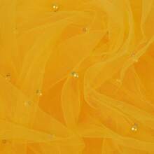 1件梦幻丝滑纯色珍珠薄纱，可用于制作婚礼头饰、甜点桌布、DIY服装面料 - 彩色 - 查看 37