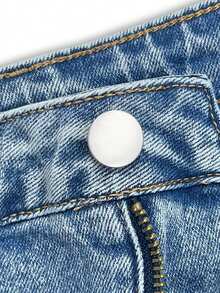 2025 Nouveaux jeans en denim élastique pour femmes, jeans bleus coupe ample, pantalon casual taille haute jambe large, convient pour un port quotidien