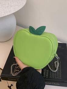 New Minimalist Fashion Versatile Fruit Chain Crossbody Bag For Women - Green - View 3