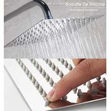 CYPNCabeza de Ducha de Lluvia de Alta Presión Regadera Cuadrado de Acero Inoxidable Cabezal de Ducha de Lluvia Ultra fina con Montaje Fijo Ahorro de AguaFashion - 227884963 - Ver 6