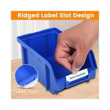 CYPNMaxWorks 80694 - Estante de Piezas de Montaje en Pared de 30 contenedores para Tuercas Pernos Tornillos Clavos abalorio Botones Otras Piezas pequeñas Azul y RojoFashion - 227362221 - Ver 4