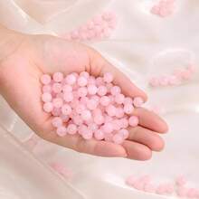 6mm/8mm/10mm Rose Quartz Beads Round Loose Beads Natural Rose Quartz Polished Round Smooth Gemstone Beads For Jewelry Making DIY Bracelet - Multicolor - View 5