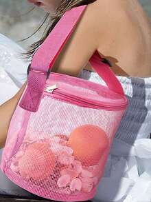 这款圆柱形网状收纳袋简直是颠覆性的！网眼透气透明，让你一眼就能找到所需物品。它的圆柱形设计能够保持直立不塌陷，即使放在包里也能保持形状。 - 彩色 - 查看 6